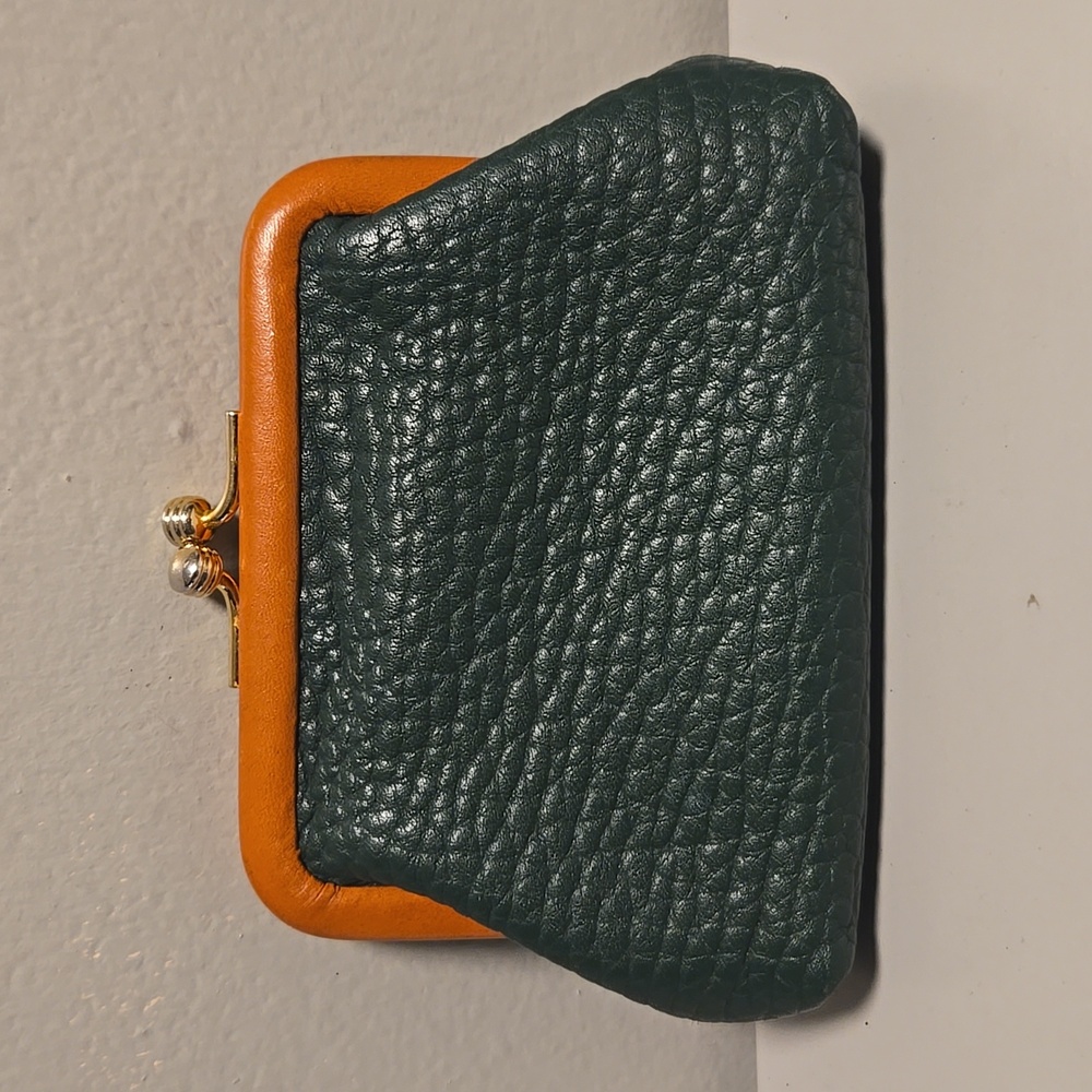 Dooney & Bourke Green and Tan Leather Wallet - Picture 10 of 12